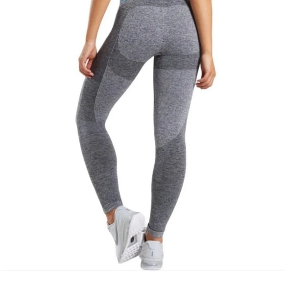 Gymshark Flex Leggings - Charcoal Marl/Turquoise Teal (XS) - Picture 9 of 10